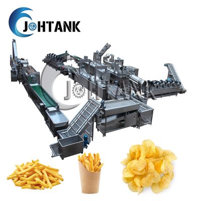 ポテト チップスは機械500kg/hを製造するフライ ドポテトを欠く