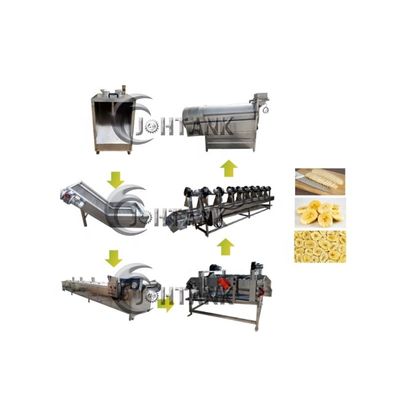 小規模のフル オートのフライ ドポテト機械500kg/H