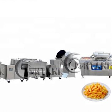小規模のフル オートのフライ ドポテト機械500kg/H