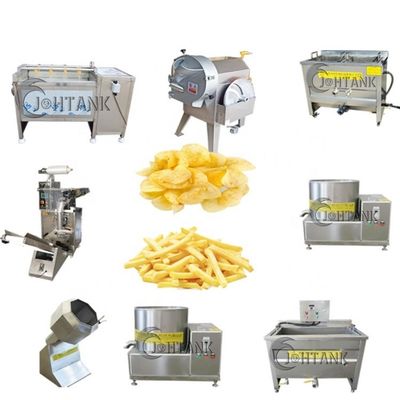 小規模の凍結するフライ ドポテトの加工ライン2000kg/hr