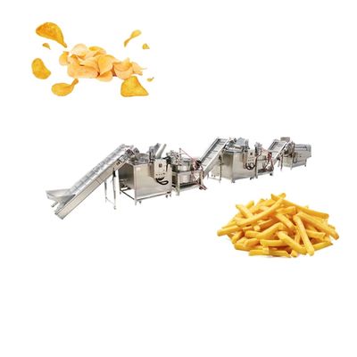 機械500kg/hを作るフル オートマチックのポテトの凍結するフライ ドポテト