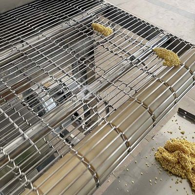 ミートボールの鶏の二重ベルトの連続的な揚がる機械Sus304 1000kg/H